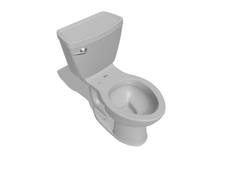 American Standard Cadet 3 White Elongated Chair Height 2piece Toilet