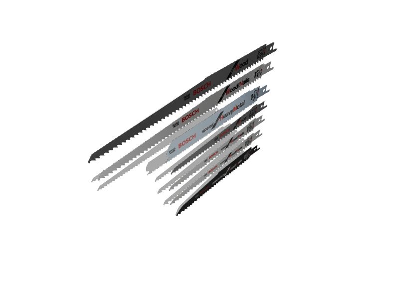 Bosch 7Pack BiMetal Wood/Metal Cutting Reciprocating Saw Blade Set in