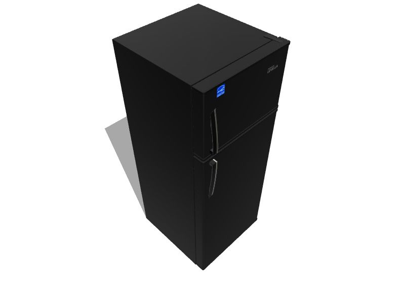 Premium Levella 7.3cu ft Counterdepth TopFreezer Refrigerator (Black