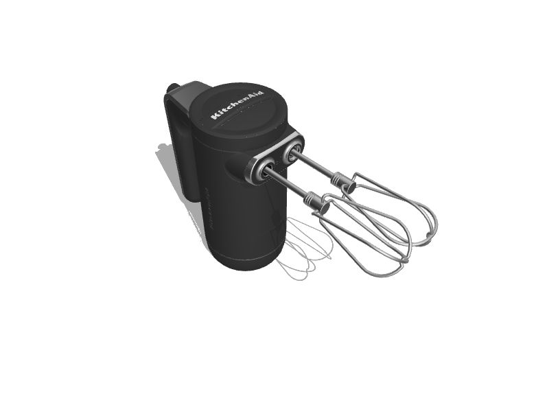 KitchenAid 7Speed Black Matte Hand Mixer in the Hand Mixers department