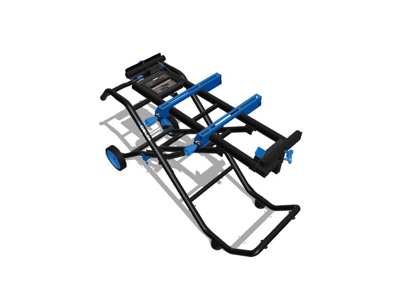 DELTA Steel Adjustable Rolling Miter Saw Stand in the Saw Stands