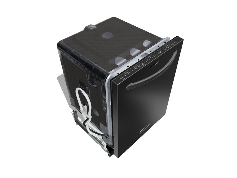 KitchenAid Top Control 24in BuiltIn Dishwasher (Stainless Steel