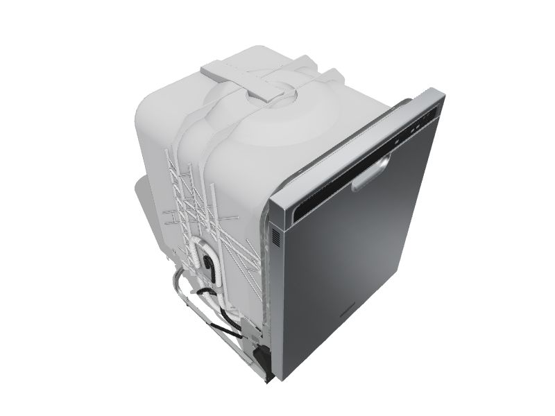 Whirlpool Front Control 24in BuiltIn Dishwasher (Monochromatic