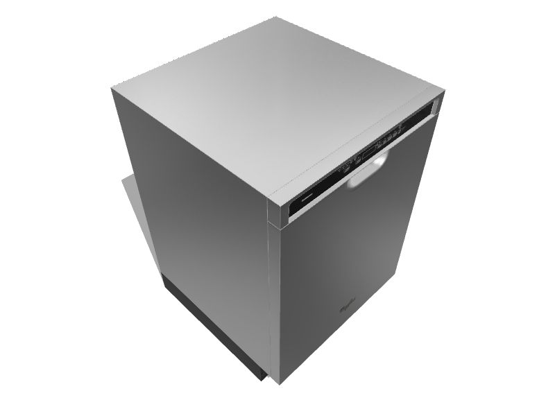 Whirlpool Gold Front Control 24in BuiltIn Dishwasher (Monochromatic