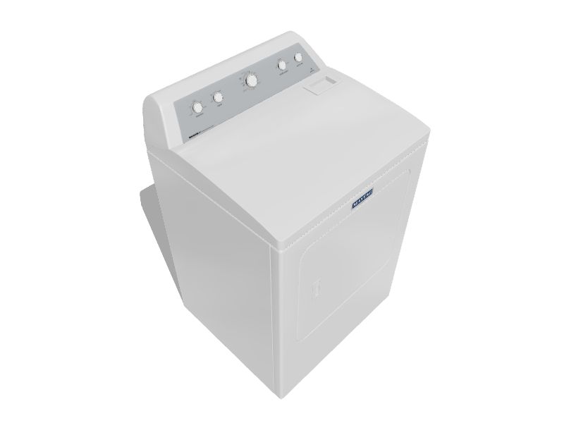 Maytag 7cu ft Reversible Side Swing Door Gas Dryer (White) at