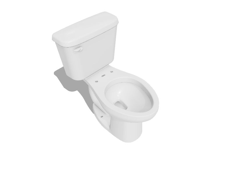 American Standard Colony White Elongated Chair Height 2piece Toilet 10