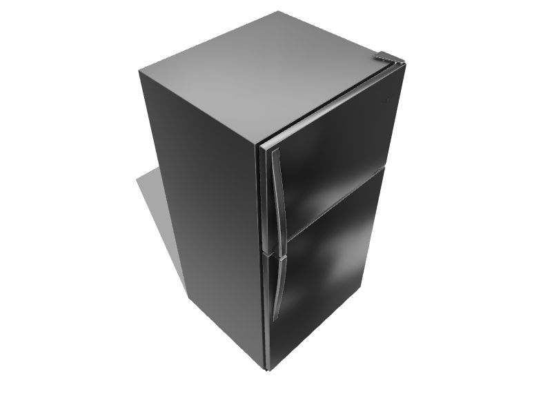 Whirlpool 20.5cu ft TopFreezer Refrigerator (Monochromatic Stainless