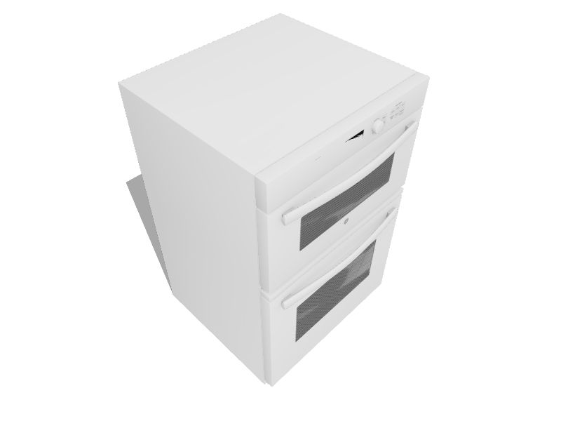 GE 27in SelfCleaning Microwave Wall Oven Combo (White) at