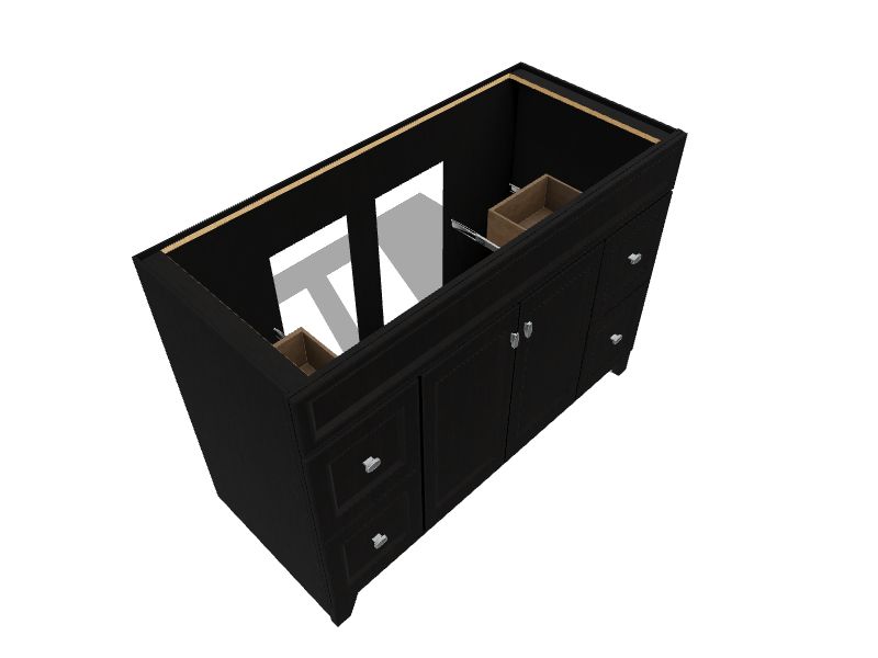 Diamond NOW Goslin 48in Storm Gray Bathroom Vanity Base