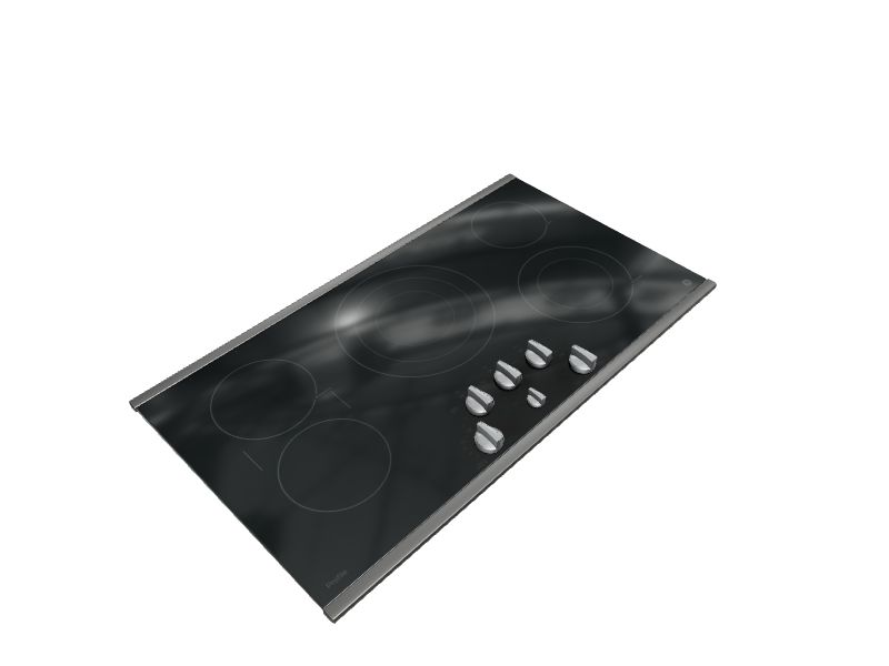 GE Profile 36in 5 Elements Smooth Surface (Radiant) Stainless Steel Electric Cooktop in the