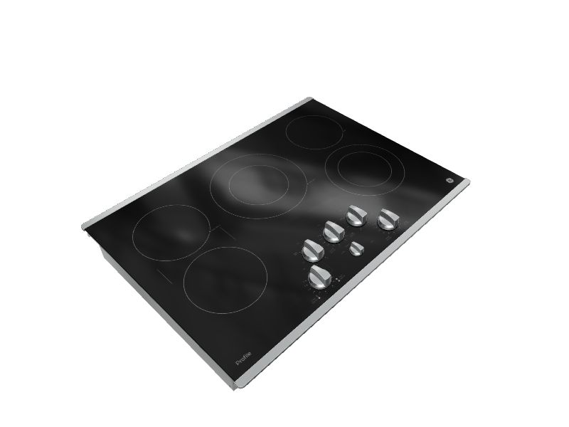GE Profile 30in 5 Elements Smooth Surface (Radiant) Stainless Steel