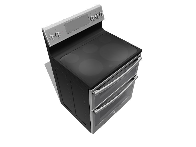 GE 30in Smooth Surface 5 Elements 4.4cu ft / 2.2cu ft Selfcleaning