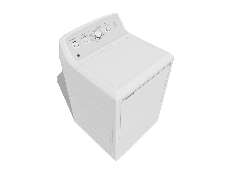 GE 7.2cu ft Electric Dryer (White) in the Electric Dryers department