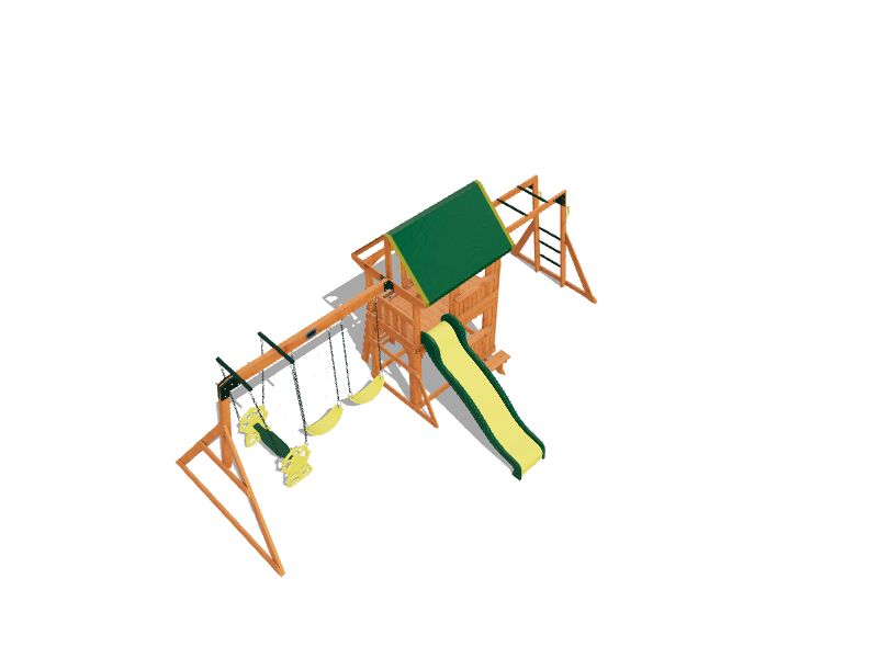 Backyard Discovery Prairie Ridge Residential Wood Playset at