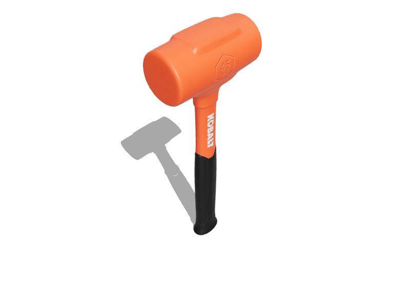 Kobalt 45oz Smooth Face Plastic Head Plastic Dead Blow Hammer in the