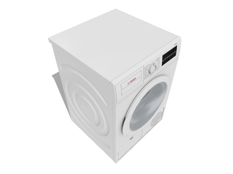 Bosch 300 4cu ft Stackable Ventless Smart Electric Dryer (White) at