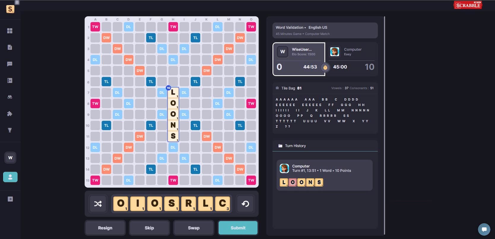 10 Places to Play SinglePlayer Scrabble Online Free