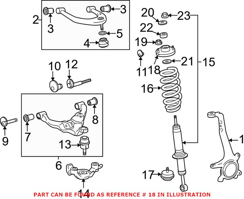 Suspension & Steering TOYOTA OEM 05-17 Tacoma Front Suspension-Shock