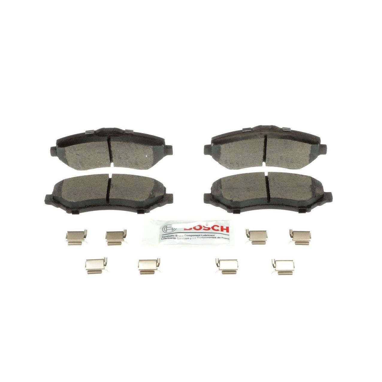 Volkswagen Disc Brake Pad and Rotor Kit Front (302mm) (Drilled) (Ceramic) Bosch QuietCast