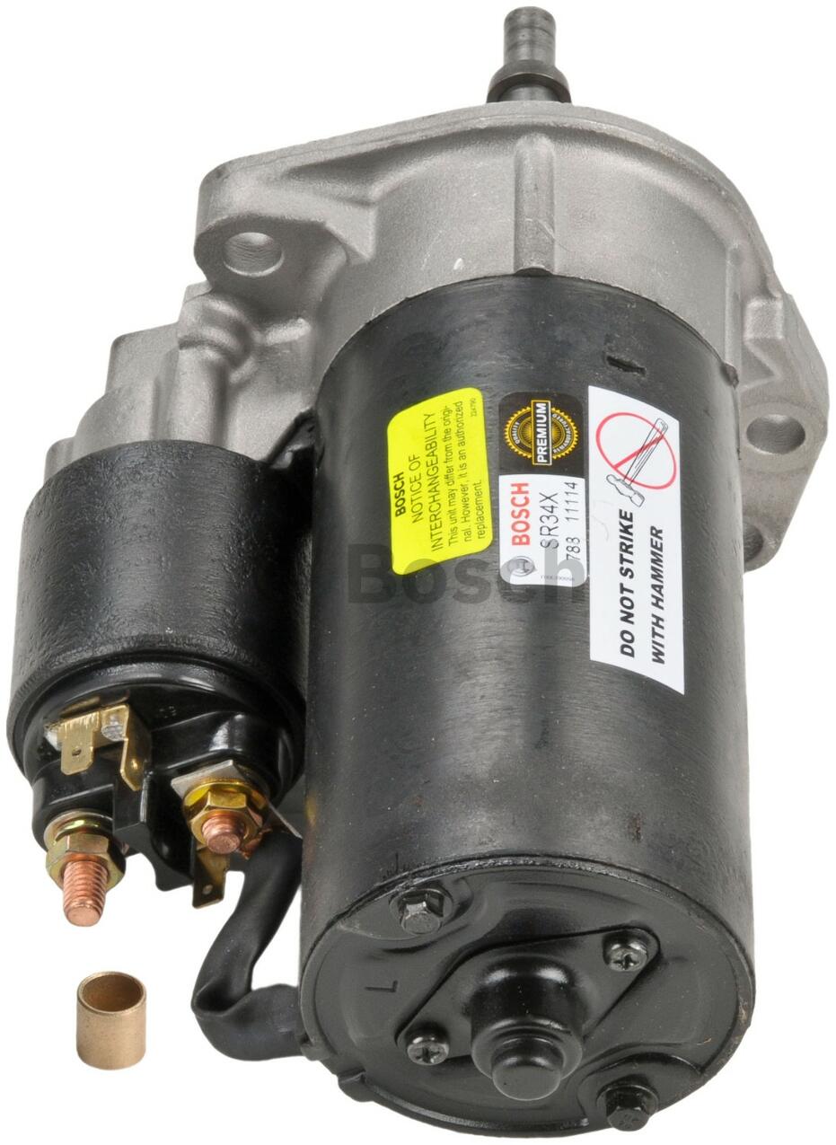 VW Starter Motor (Rebuilt) 068911023TX Bosch SR34X Bosch SR34X