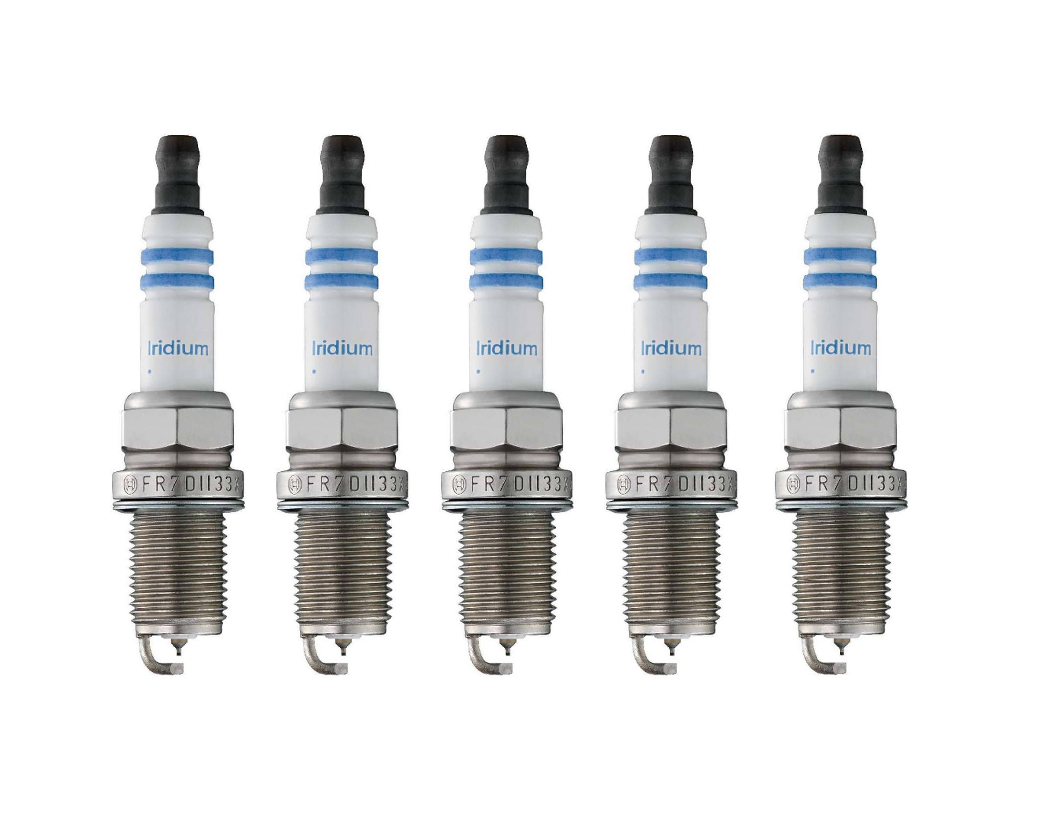 Volvo Spark Plug Set (5 Pieces) (Double Iridium) (Gap 0.043) Bosch 4181178KIT Bosch 4181178KIT
