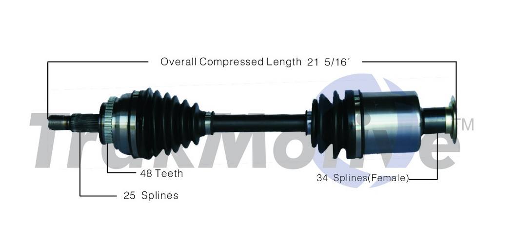 Mercedes CV Axle Shaft Front Driver Side Aftermarket MB8014