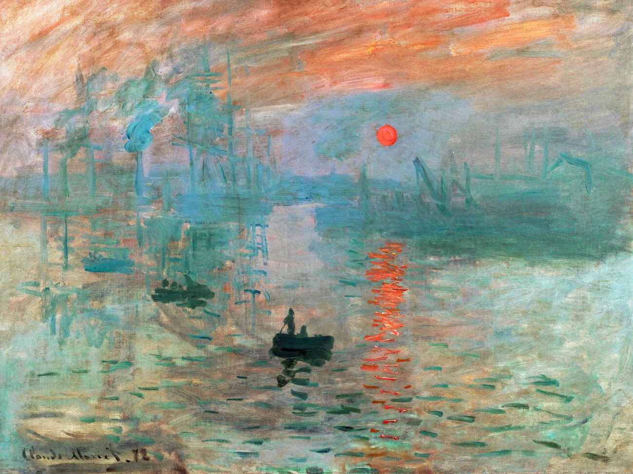 Impression, Sunrise Claude Reproductions of famous paintings