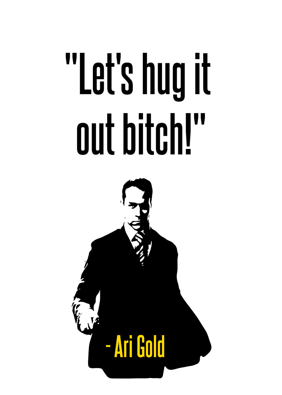 Illustration artistiques Ari Gold Quote Europosters