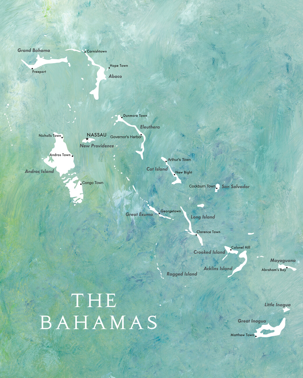 Map of Map of the Bahamas ǀ Maps of all cities and countries for your