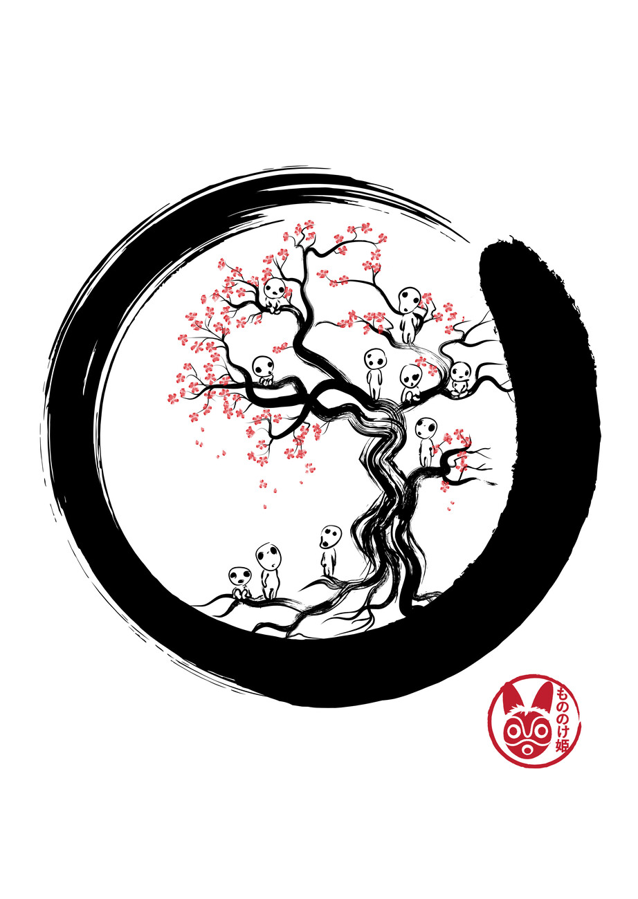 Wall Art Print Enso spirits | Gifts & Merchandise | Europosters