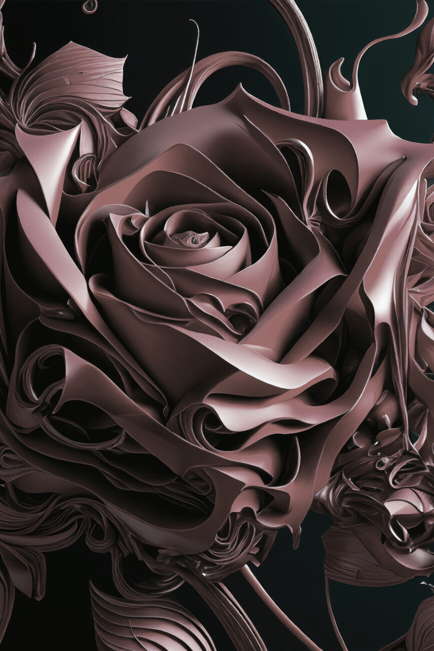 Illustration artistiques Abstract rose Europosters