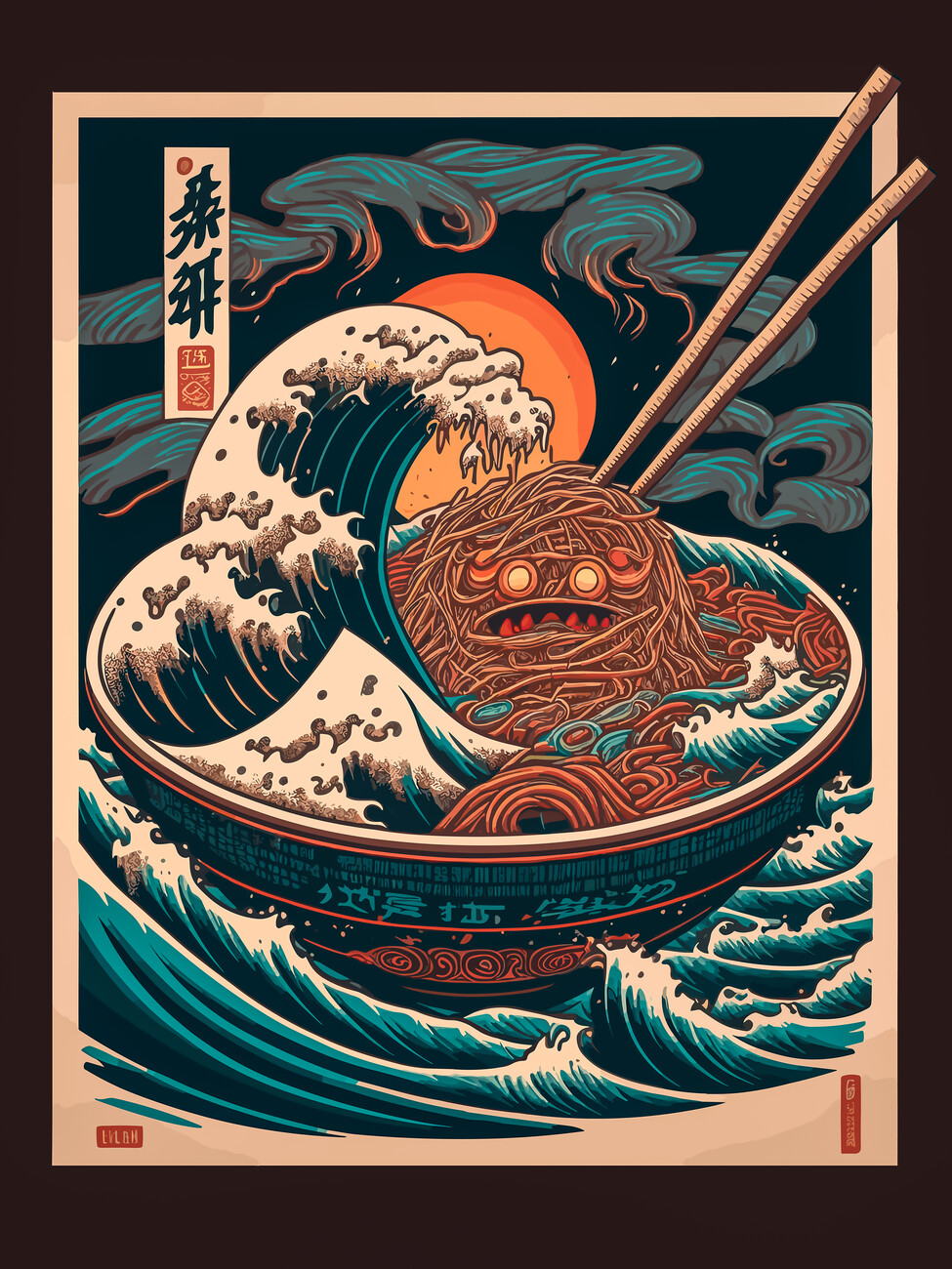 Wall Art Print Japanese ramen