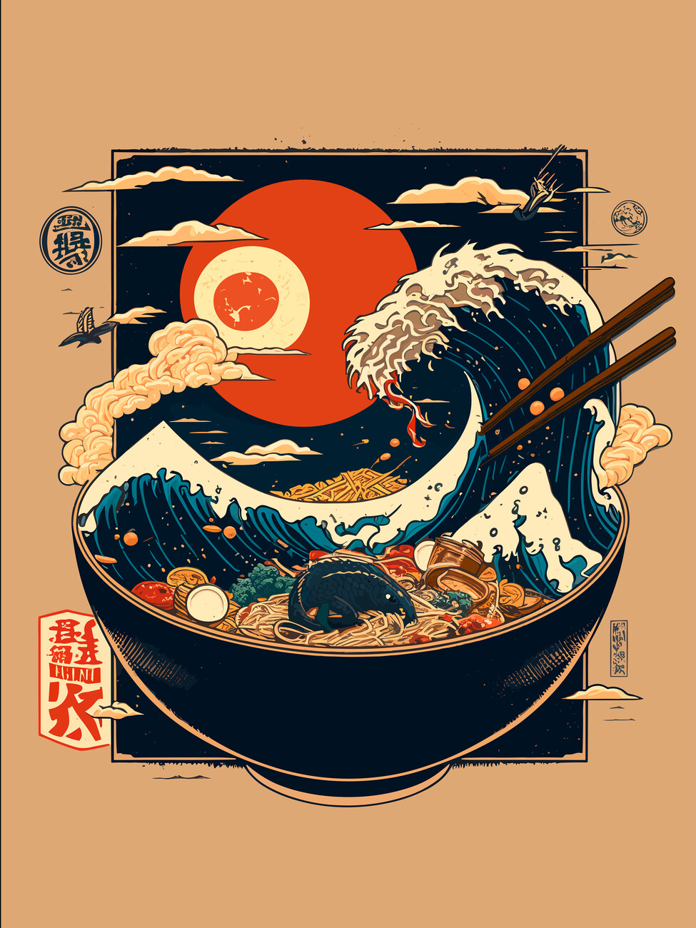 Wall Art Print Japanese ramen Europosters