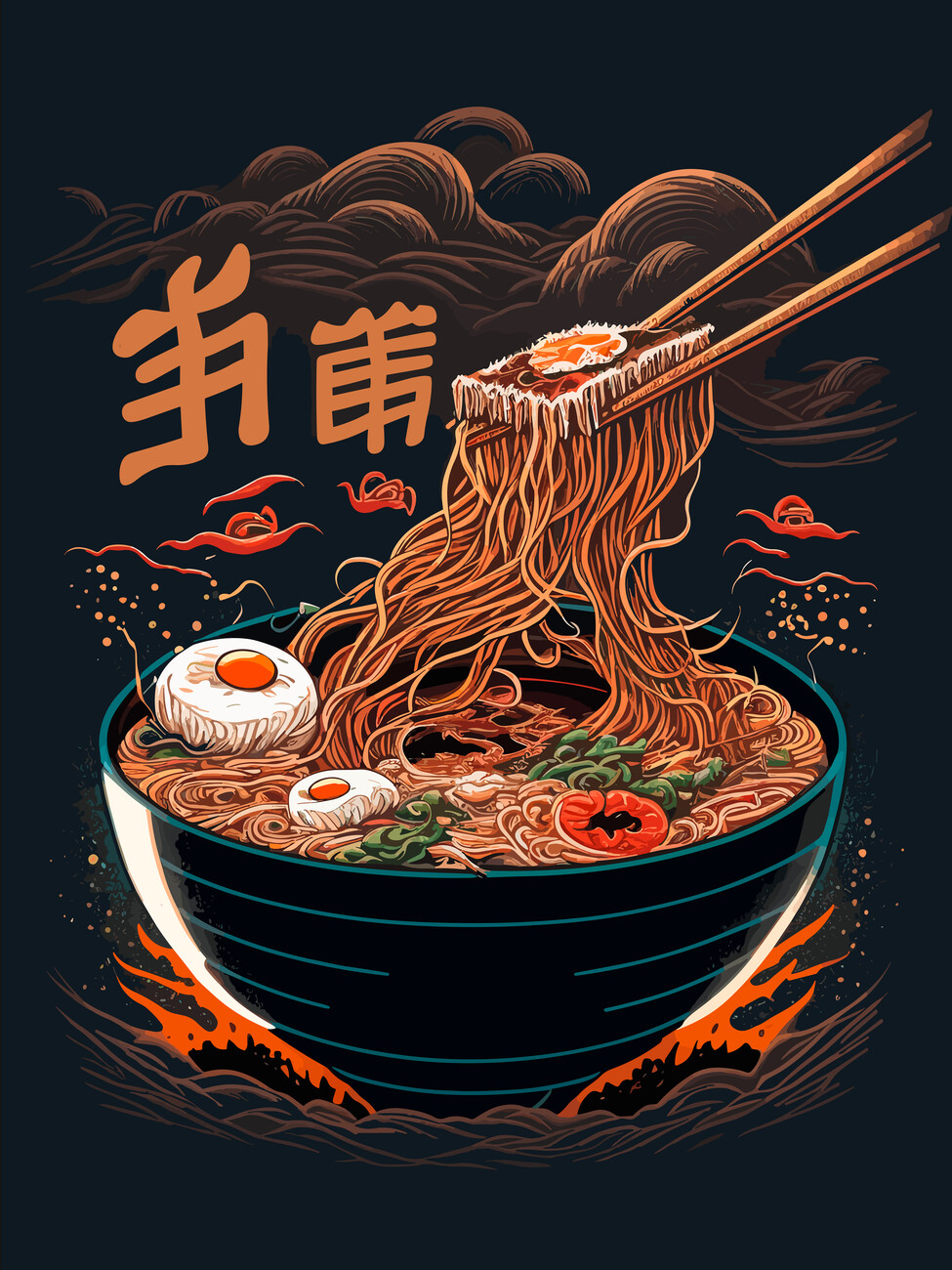 Wall Art Print Japanese ramen Europosters