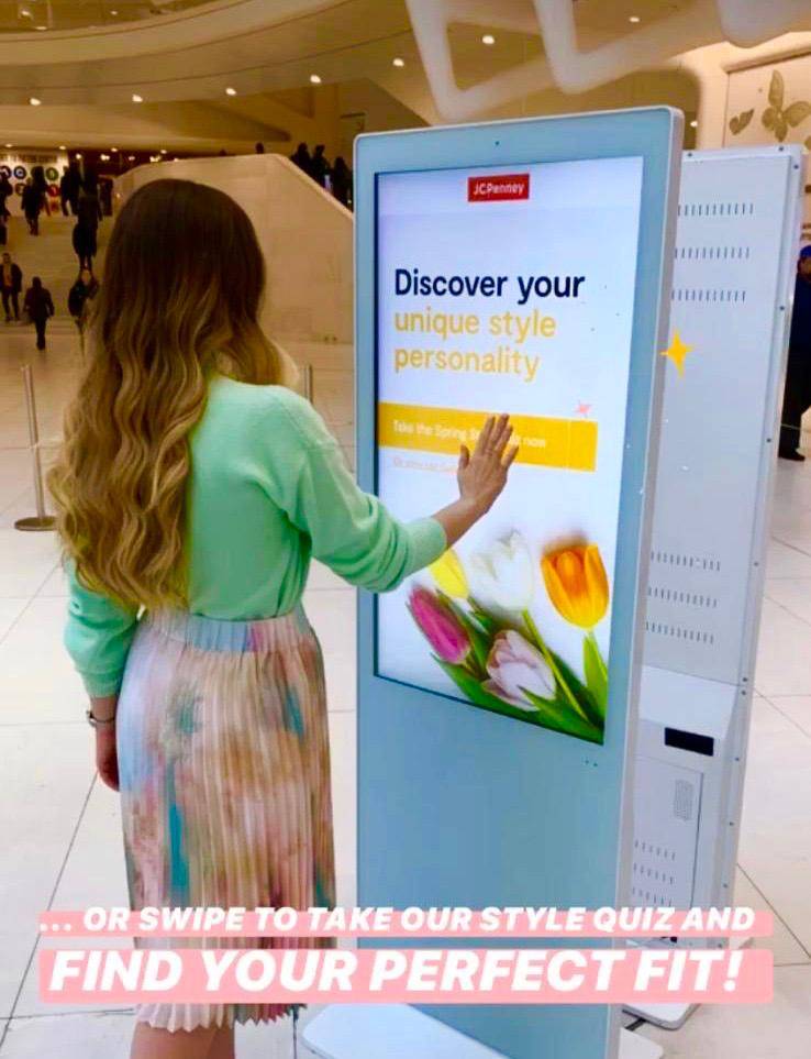 43" Touch Kiosk Solution for JCPenny Spring Event Popshap JCPenny