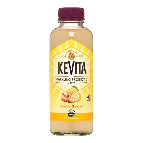 Kevita Sparkling Probiotic Drink, Lemon Ginger, 15.2 Fl Oz Agway of