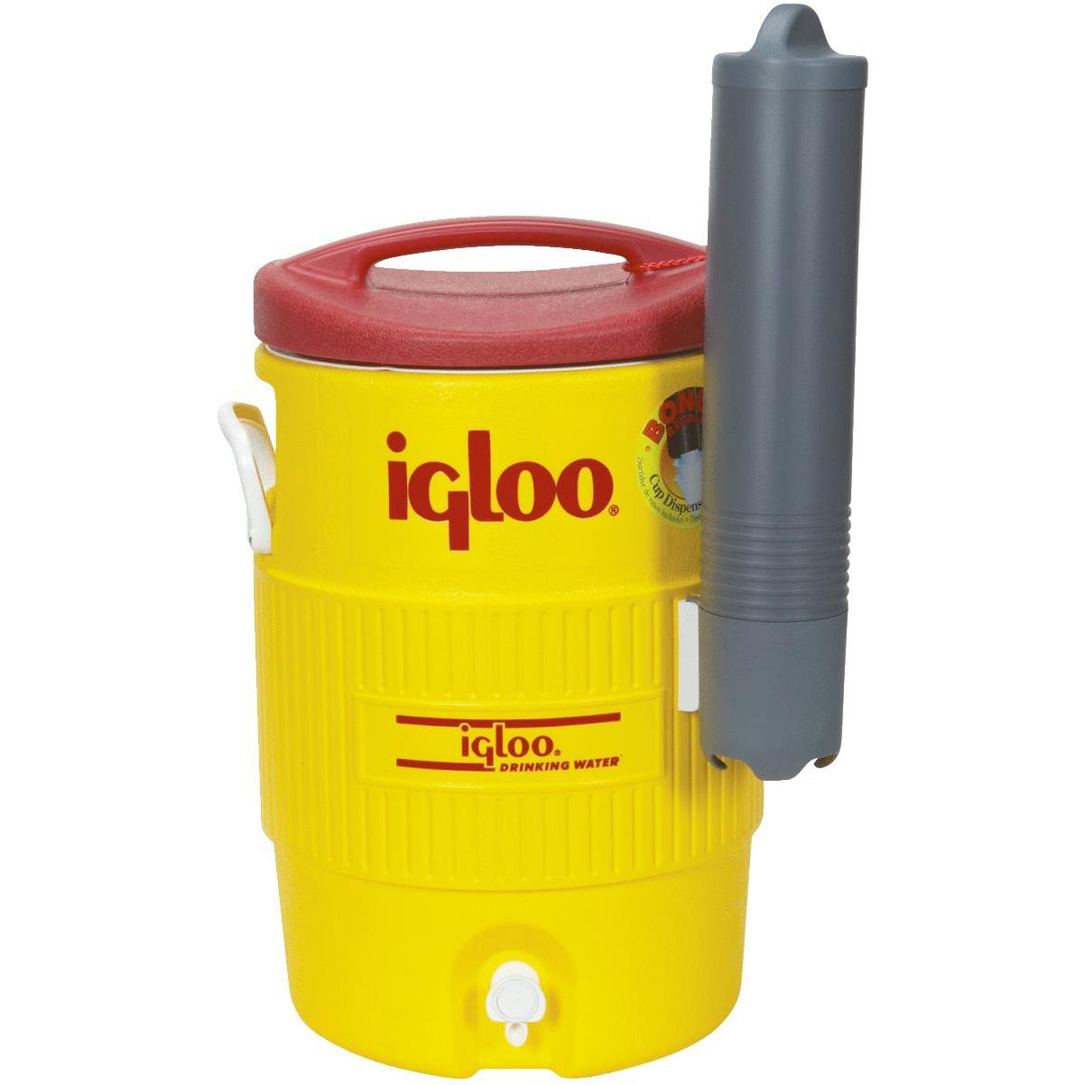 Igloo 5 Gal. Yellow Industrial Water Jug with Cup Dispenser Elitsac, Inc.