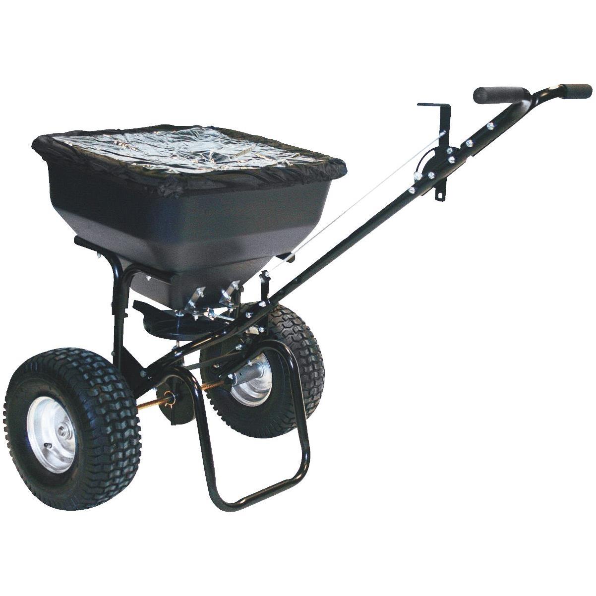 Precision Direct Drive 130 Lb. Push Broadcast Spreader with Cover