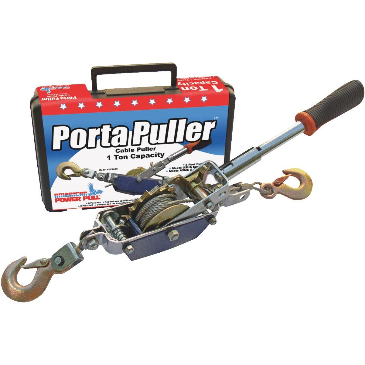 American Power Pull 1/2Ton to 1Ton 10 Ft. Cable Puller With Case