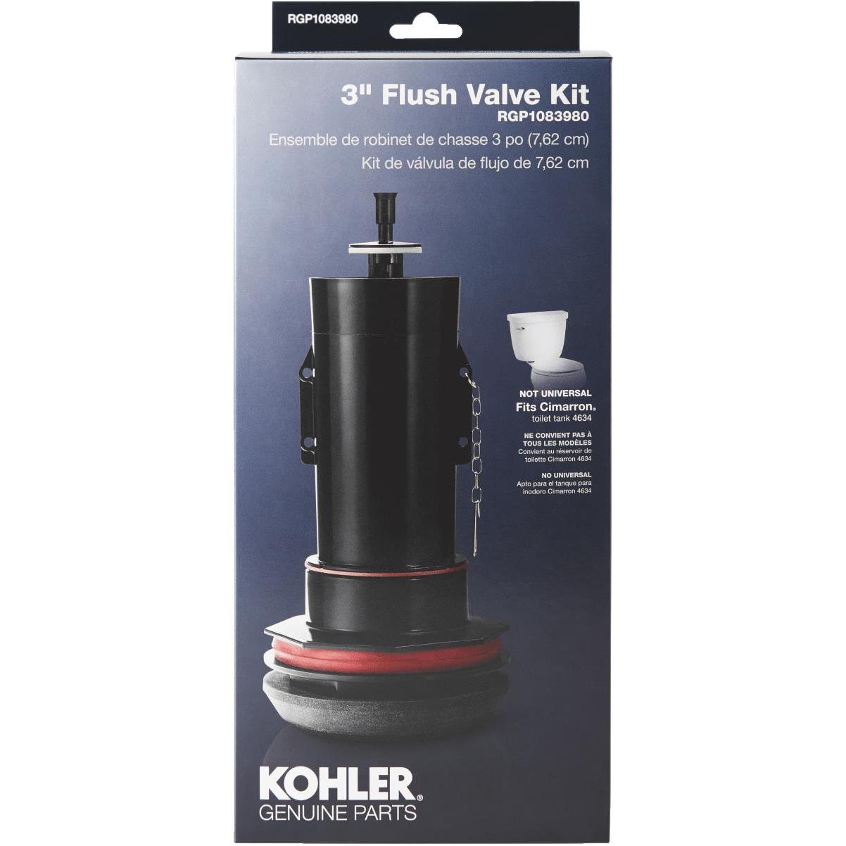 Kohler 3 In. Toilet Canister Flush Valve Repair Kit for Cimarron K4634