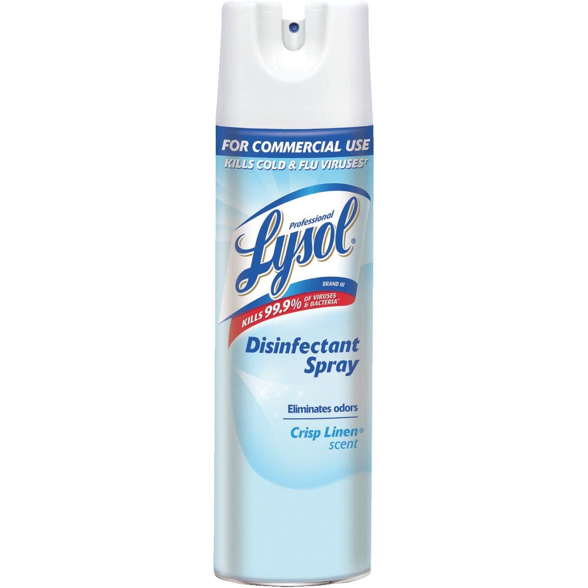 Lysol 19 Oz. Crisp Linen Commercial Use Disinfectant Spray Builders
