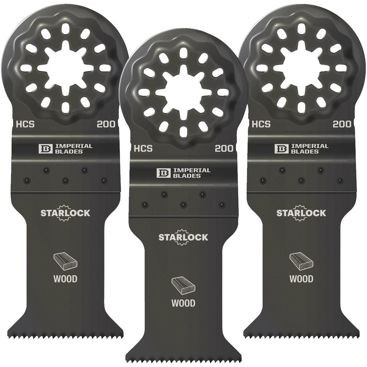 Imperial Blades Starlock 13/8 In. 18 TPI Fast Wood Oscillating Blade (3Pack) Elitsac, Inc.