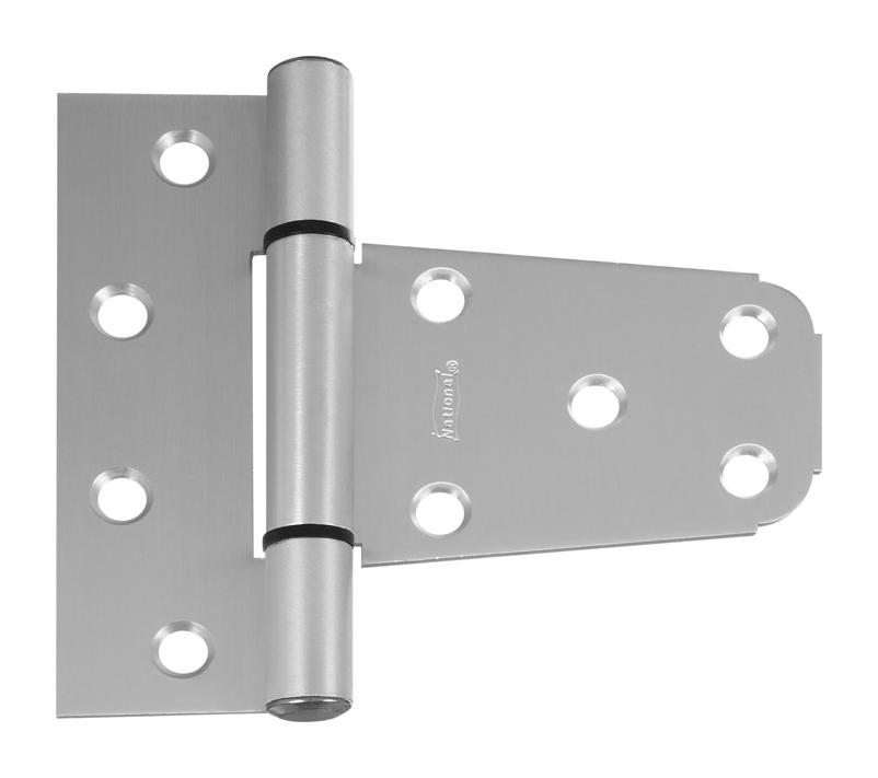 National 31/2 In. Aluminum Vinyl Fence Gate Hinge Hills Flat Lumber
