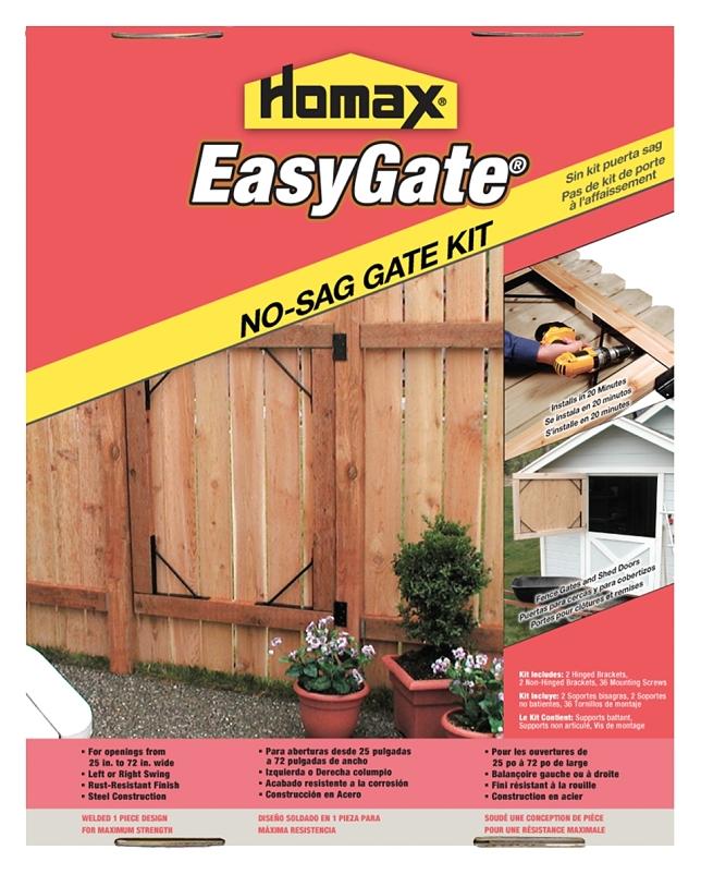 Homax BRACKET GATE KIT ANTISAG STEEL Cloverdale Building Supplies