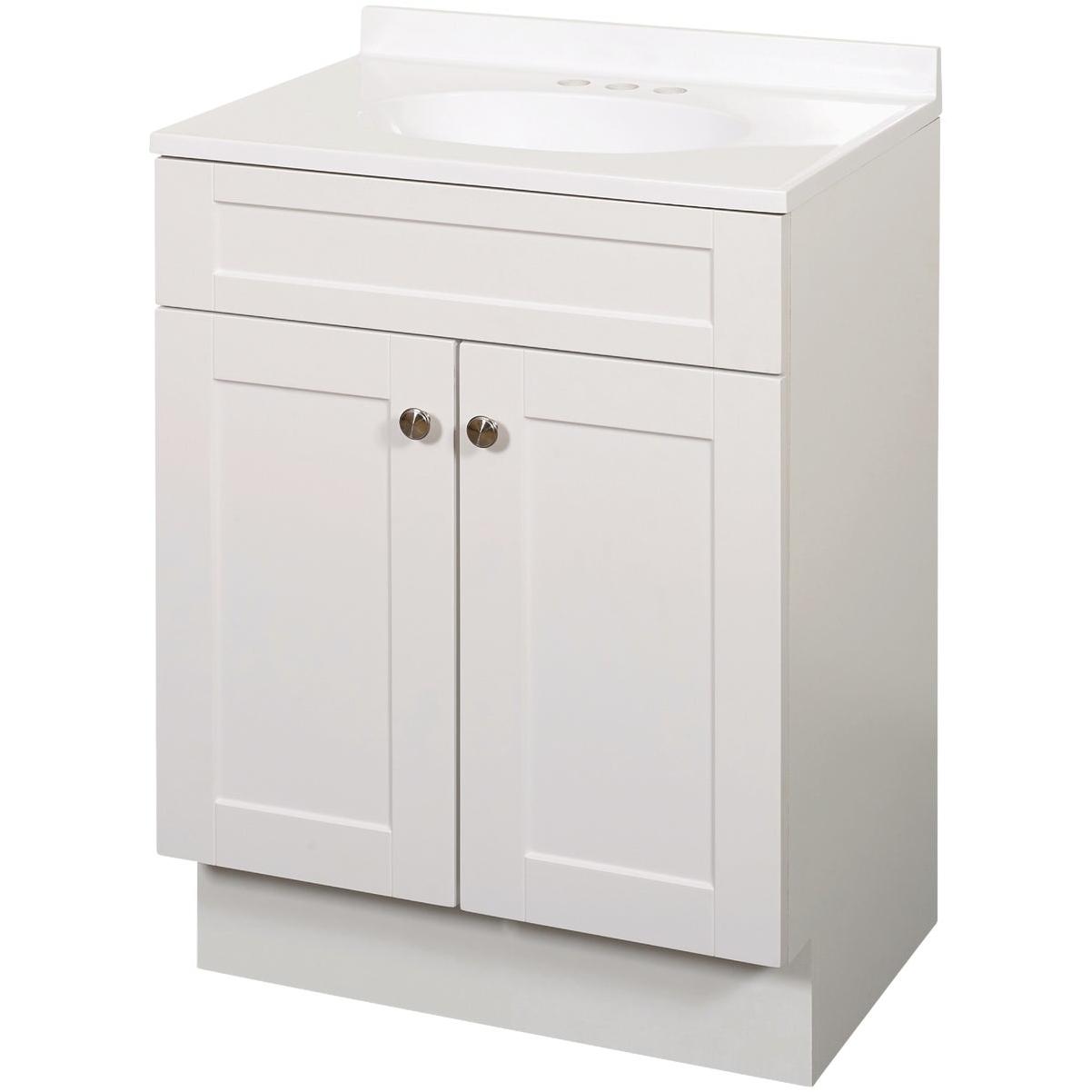 Zenith Zenna Home White 24 In. W x 35 In. H x 18 In. D Shaker Vanity