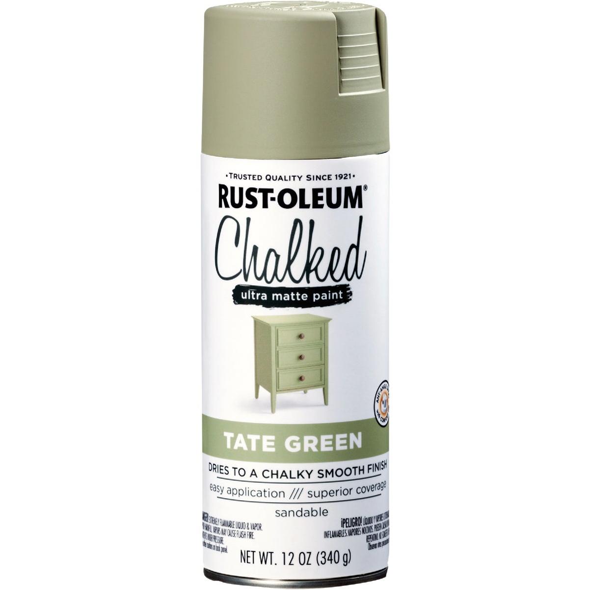 RustOleum Chalked 12 Oz. Ultra Matte Spray Paint, Tate Green Ivey