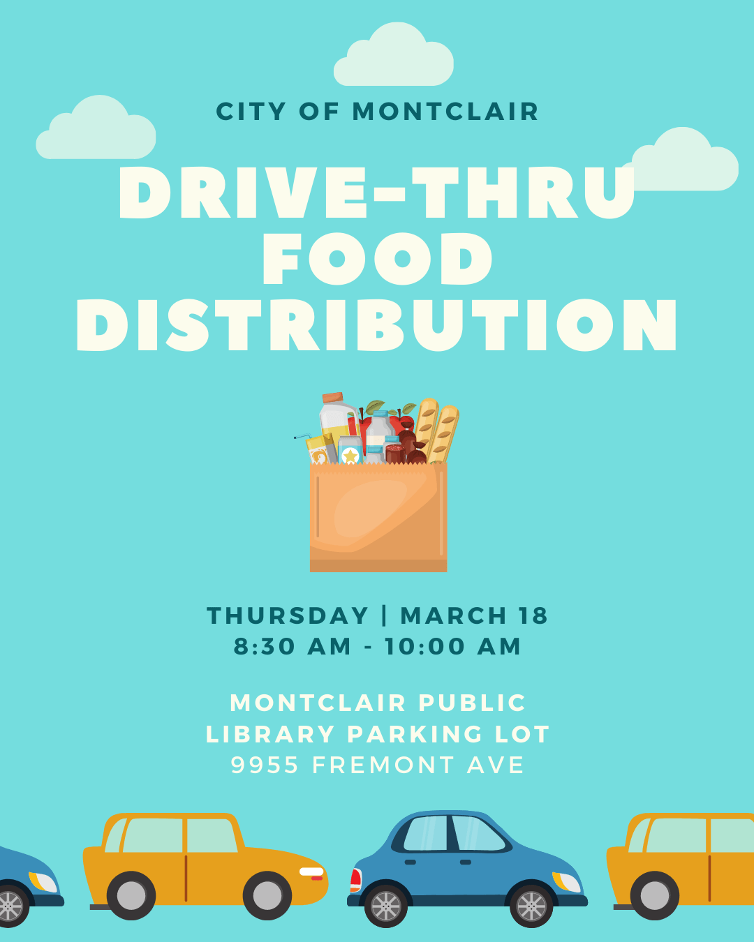 DriveThru Food Distribution Event Montclair, CA