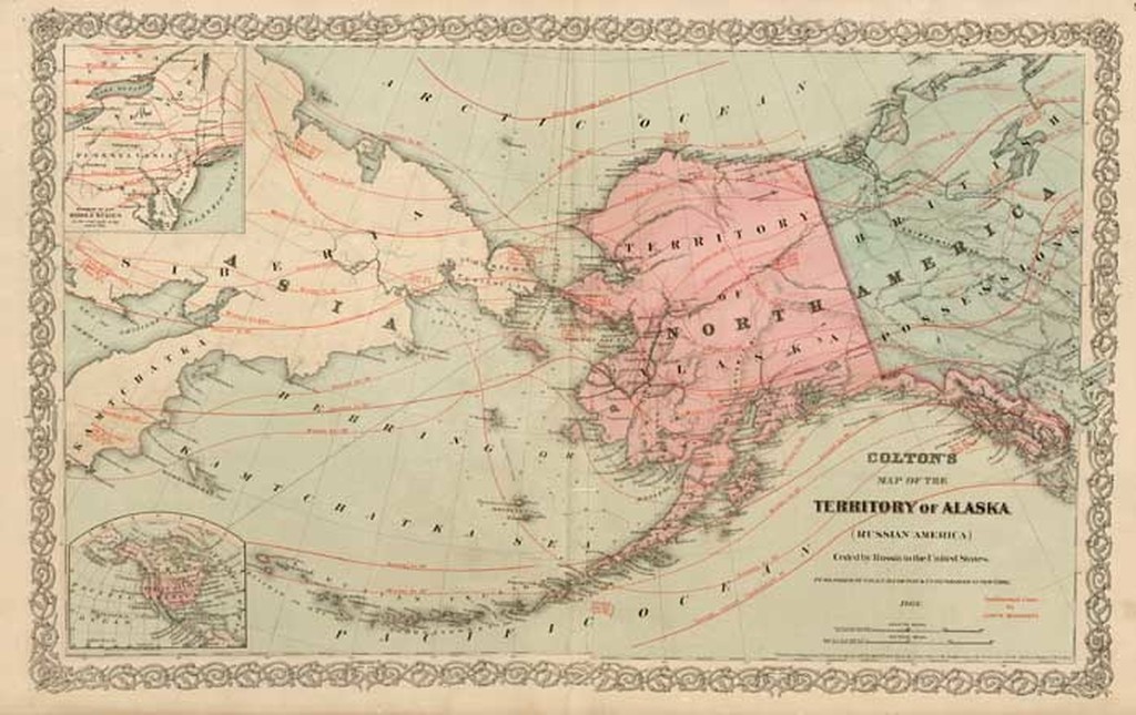 Colton's Map of the Territory of Alaska (Russian America) Ceded by