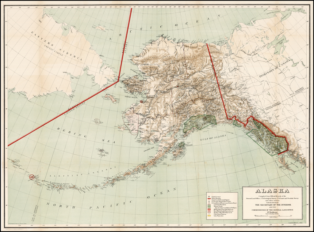 Alaska Compiled from Official Records of the General Land Office, U.S