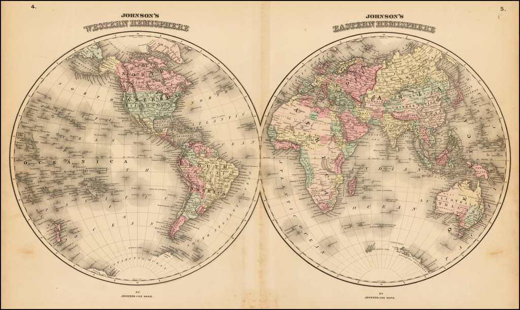 Johnson's Western Hemisphere & Johnson's Eastern Hemisphere Barry
